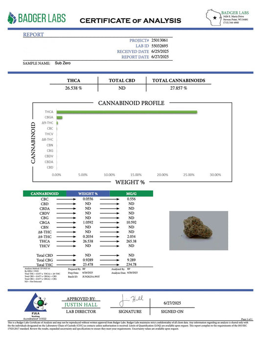 SUB ZERO 🥶🌶️ - THCa FLOWER BB BUD’s EXOTIC (🥇M-ZATICS INSIDER DEALS)